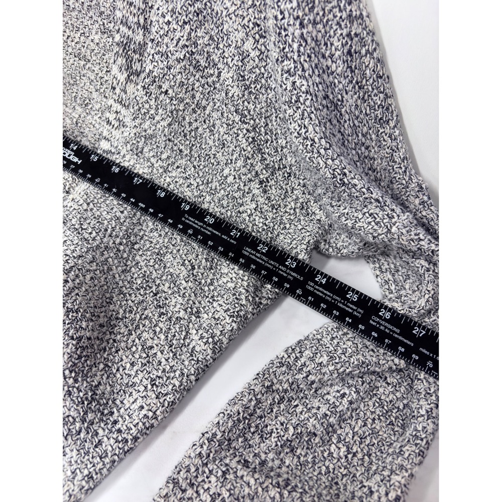 Grannycore Minimalist Marled Knit Cardigan Open Cotton Gap Women L Gray Cozy - Picture 9 of 10